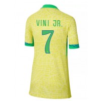 Brasilia Vinicius Junior #7 Kotipaita Naiset Copa America 2024 Lyhythihainen